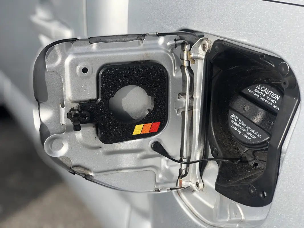 Gas Cap Holder Fits 05-23 Tacoma - 2nd Gen (2005-2015) Short Bed / TRI-Color (Yellow/Orange/Red) V2 - Exterior