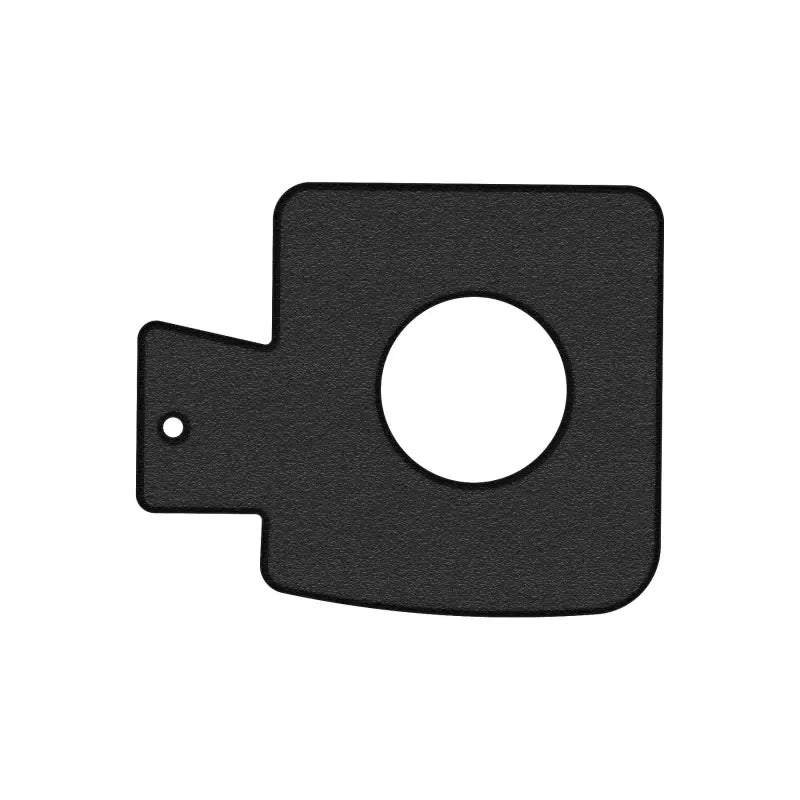 Black textured gas cap holder insert compatible with 2005-2023 Toyota Tacoma, standalone view.
