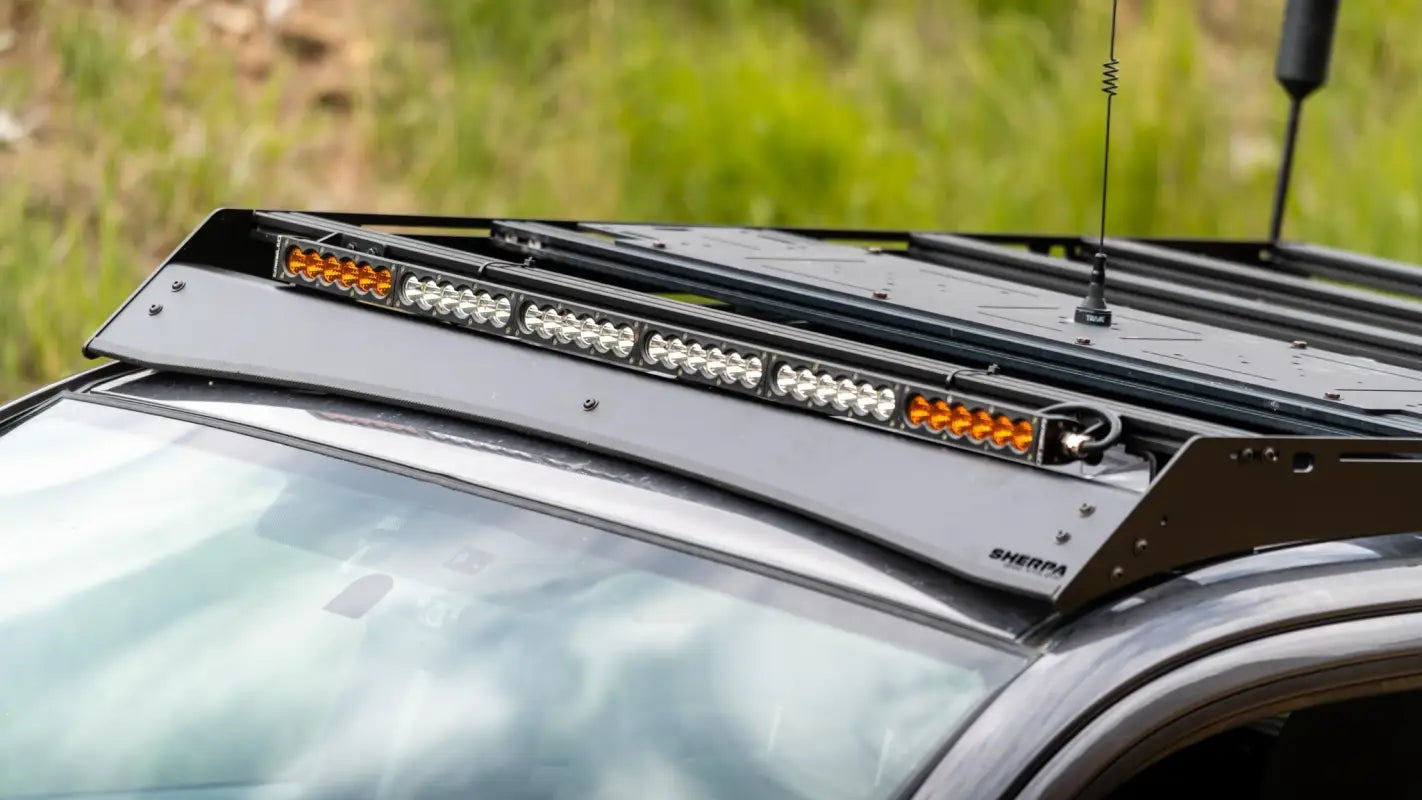 Grand Teton Sport roof rack with light bar for 2005-2023 Toyota Tacoma Double Cab