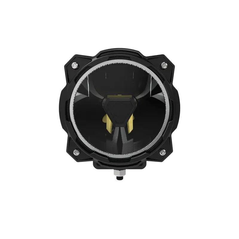 Front view of Gravity Titan 6" LED Light with spot beam reflector and durable housing for off-road performance.