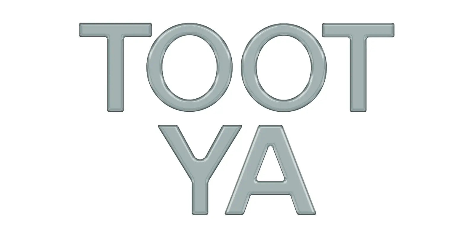 TOOT YA grille letter overlays in a metallic finish, compatible with 2016-2023 Toyota Tacoma models.