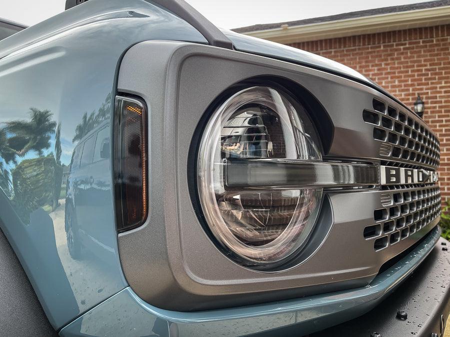 Headlight Bucket Inlays For 2021+ Bronco Badlands / WildTrak / First Edition