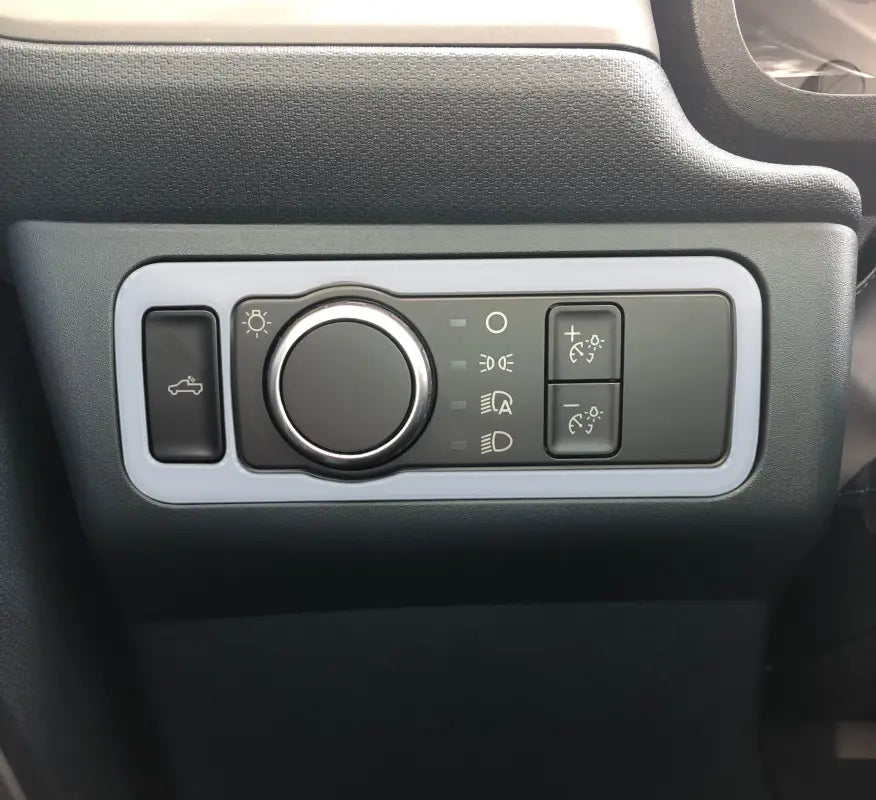 Headlight switch accent overlay for Ford Maverick 2022-2024 headlight switch control panel