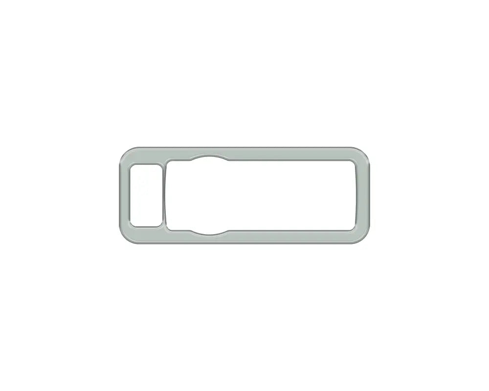 Silver rectangular headlight switch accent overlay for Ford Maverick 2022-2024