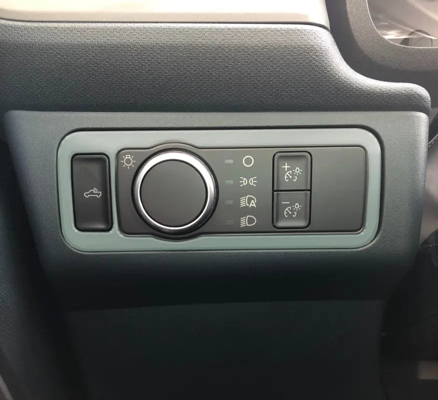 Headlight switch accent overlay for Ford Maverick 2022-2024 car dashboard light controls