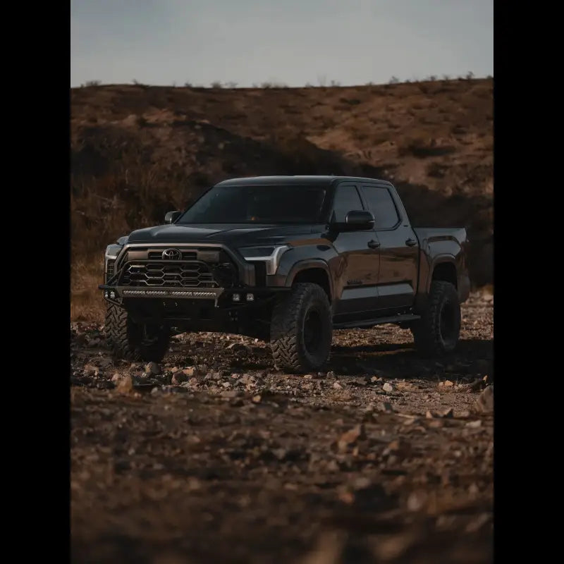 Toyota Tundra 3rd Gen 2022+ equipped with Tundra Hybrid Bumper, designed for offroad durability and full Toyota Safety Sense functionality.