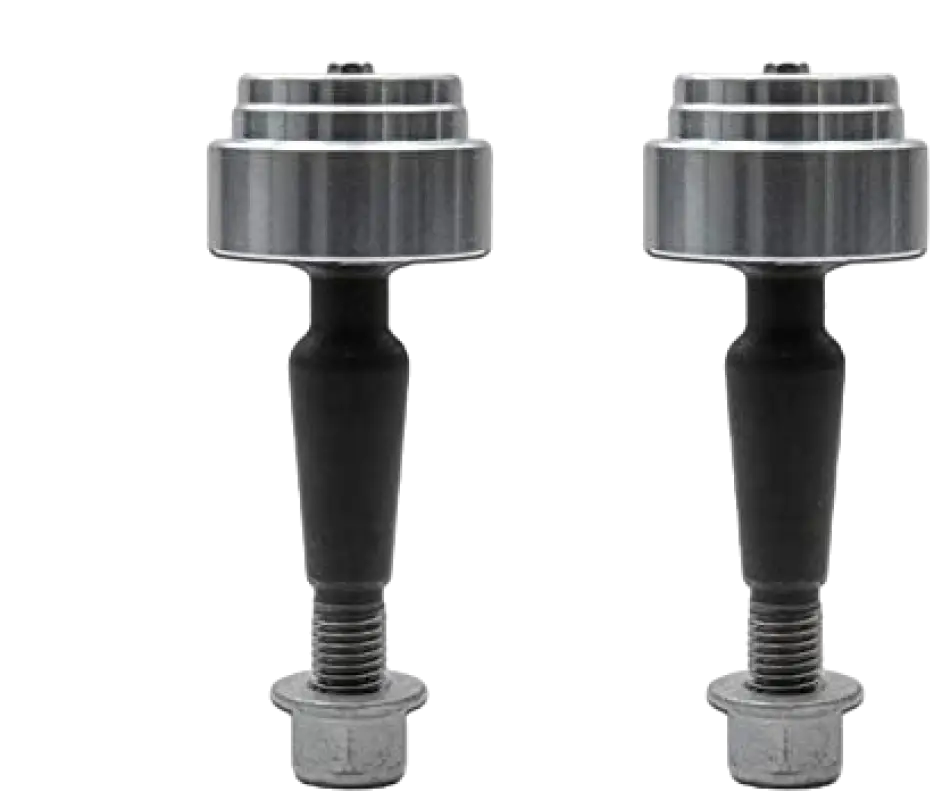 Delta Joint Kit 614550 for 05-23 Tacoma and 07-22 Tundra, featuring two durable upper control arm suspension joints with a sleek metal finish.