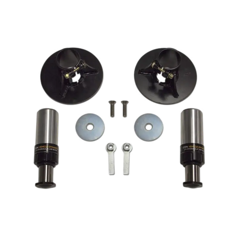 07-14 FJ/ 03-UP 4RUNNER REAR AIR BUMP KIT featuring durable air bump stops, mounting plates, and hardware for Toyota suspension upgrades.