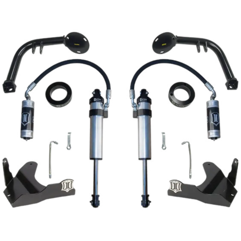 Off-road vehicle suspension kit with factory lower control arms for Toyota 4Runner and FJ Cruiser