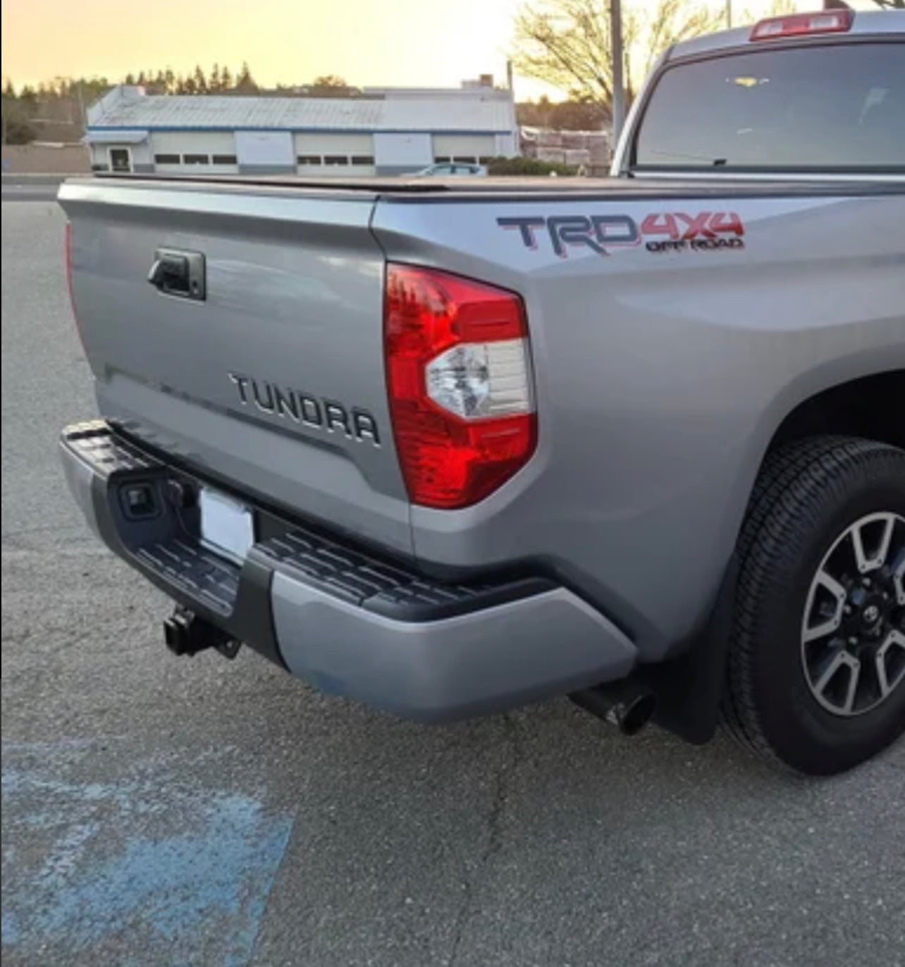 Standard Rear Bumper Caps (Metal) For Tundra