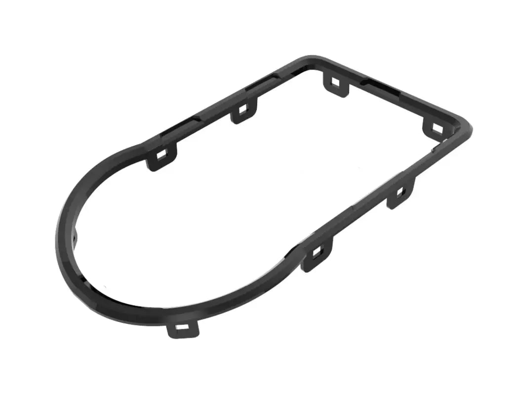 Black frame component from the chrome delete kit for Toyota Tacoma 2016-2023, providing a custom-fit interior upgrade.