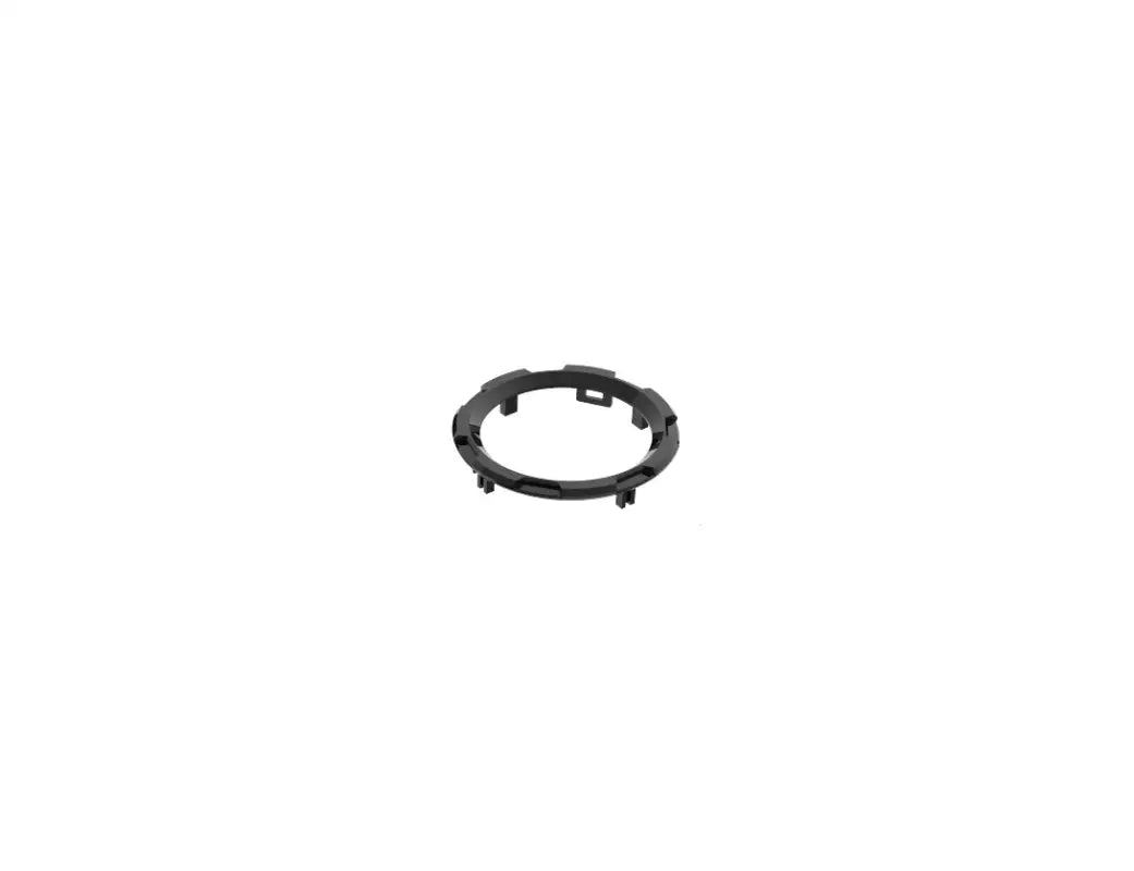 Individual black trim ring from the chrome delete kit for Toyota Tacoma 2016-2023, designed for dashboard customization.