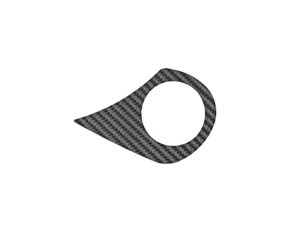 Carbon fiber trim piece for key ring accent overlay on Ford Maverick 2022-2024