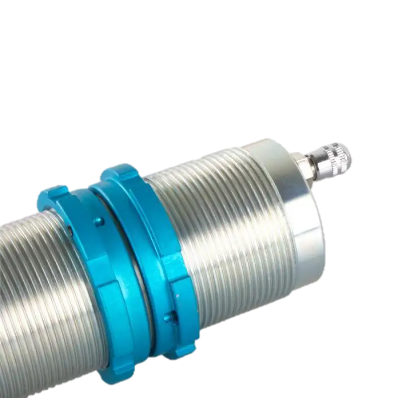 Close-up of King 2.0 Bump Stop-BS2120 showcasing its threaded aluminum body and high-quality fittings for reliable suspension performance.