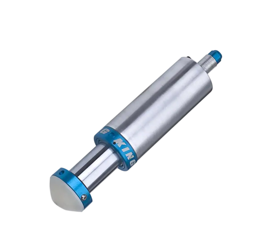 King 2.5 Bump Stop for off-road suspension, featuring a hydraulic and rebuildable design with durable aluminum construction.