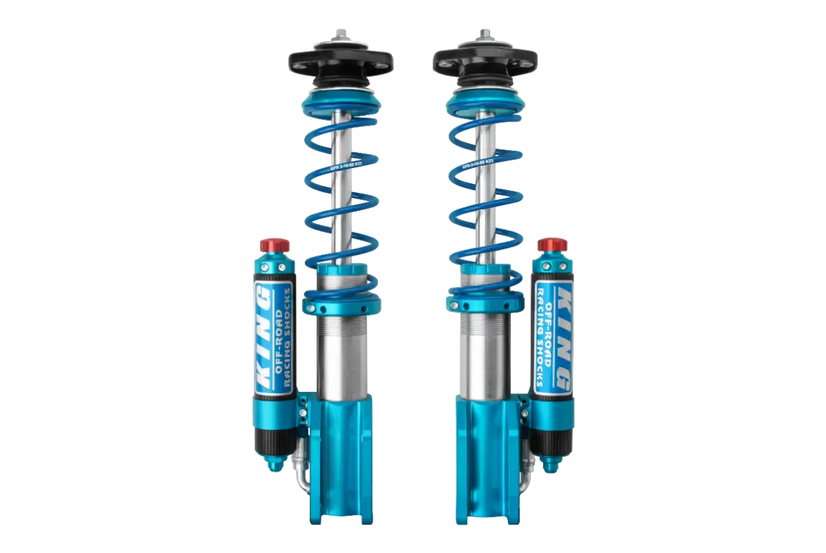 19-23 Mercedes Sprinter 2500/3500 4WD King 2.5 front coilovers with adjustable ride height and rebuildable design for enhanced suspension performance.