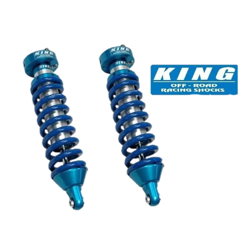 King 4Runner 2.5 Performance Series Coilovers for 1996-2002 models. Custom-tuned, bolt-on suspension for stock or lifted Toyota 4Runners.