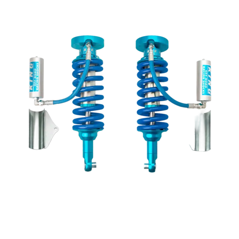 Nissan Titan XD 16-23 2.5 RR coilover kit with adjustable ride height and external reservoirs. Factory-tuned for smooth handling and increased wheel travel.