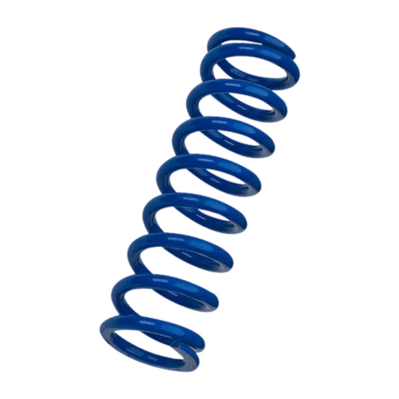 King Shocks 3.0-inch ID coil spring for 2.5-inch front coilover, blue high-tensile steel for off-road vehicles like Toyota Tacoma and 4Runner.