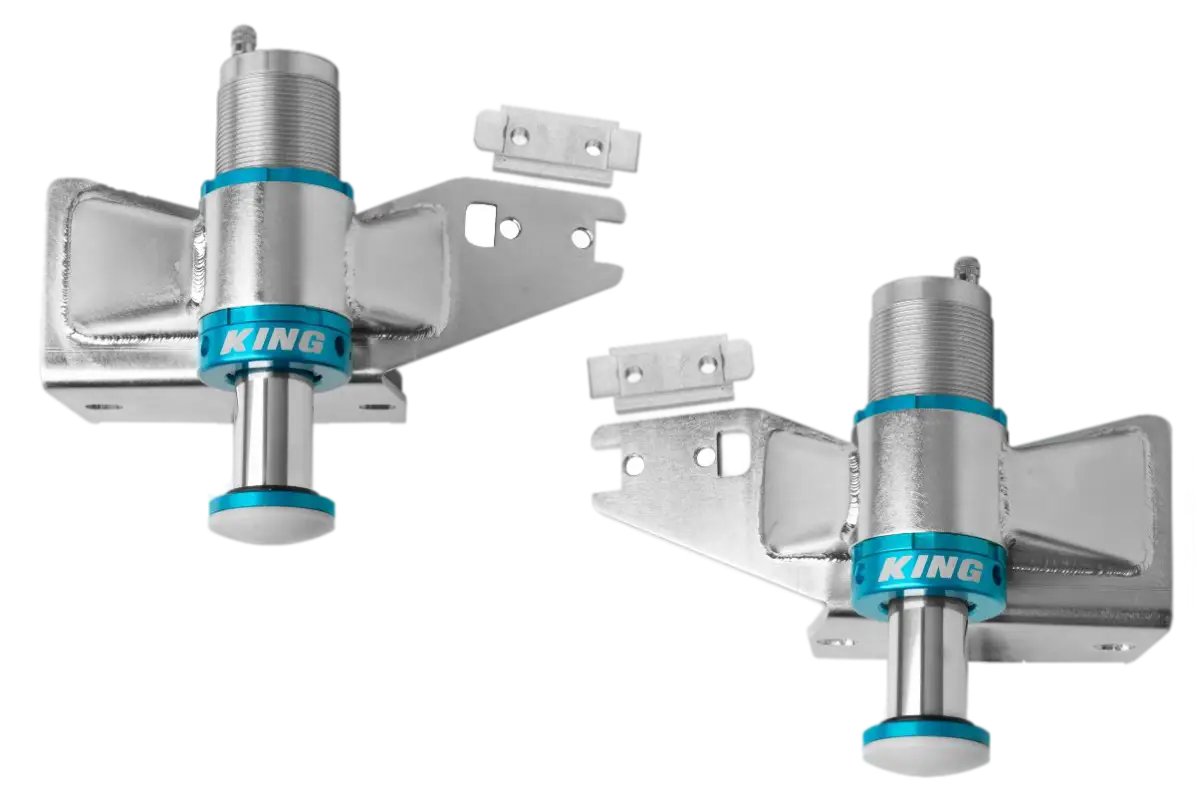 Toyota Tundra King rear bump stop kit with bolt-on design, featuring adjustable height and 2.0-inch travel for enhanced suspension performance.
