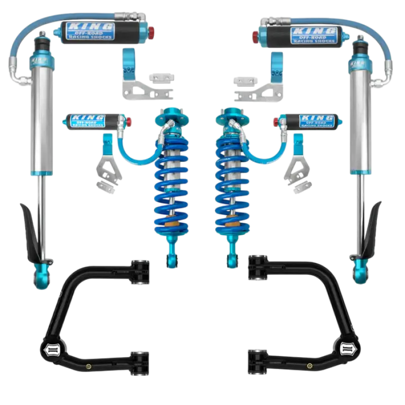 King Shocks Kit For 23-24 Sequoia - 2.5 Front & Rear (Optional Adjusters) W/ Upper Control Arms - Icon Tubular UCA