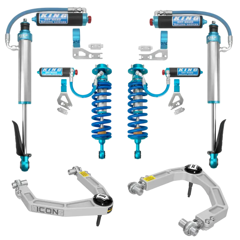 King Shocks Kit For 23-24 Sequoia - 2.5 Front & Rear (Optional Adjusters) W/ Upper Control Arms - Icon Billet UCA