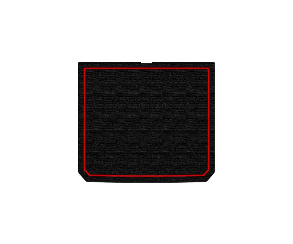 Middle row center console foam insert with red trim designed to fit 2023-2024 Toyota Sequoia, enhancing vehicle decor and organization.