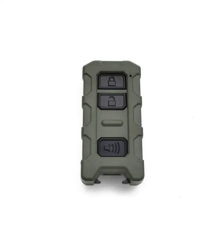 Minimalist Key Fob V2 in dark green, featuring a rugged design and compatibility with Toyota Tacoma, Tundra, and 4Runner models.