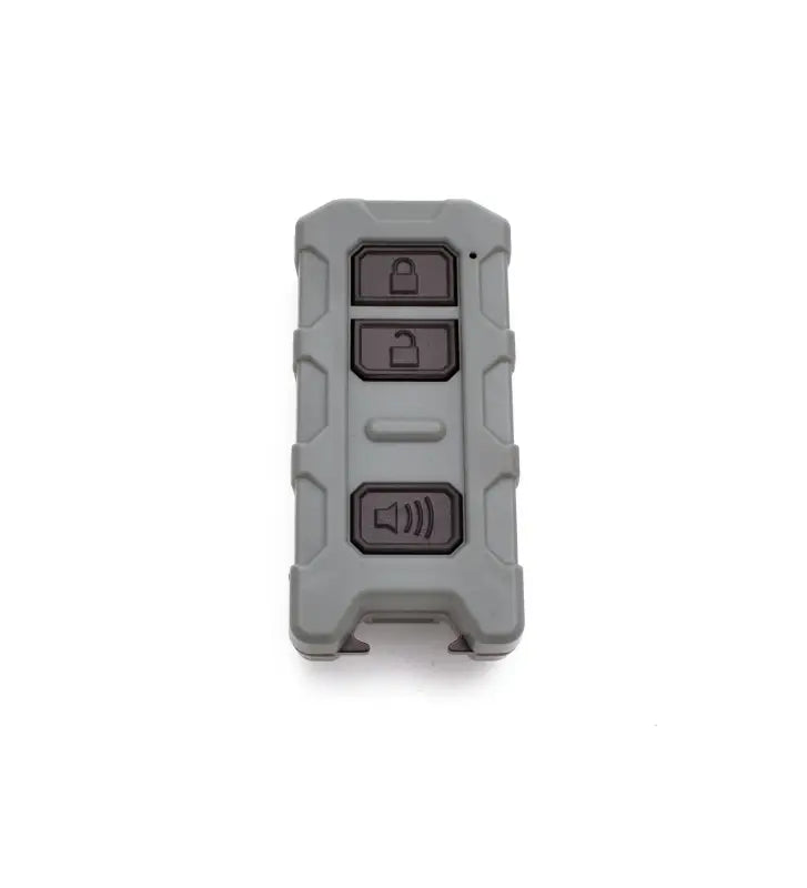 Minimalist Key Fob V2 in gray, showcasing its durable design and compatibility with Toyota Tacoma, Tundra, and 4Runner models.