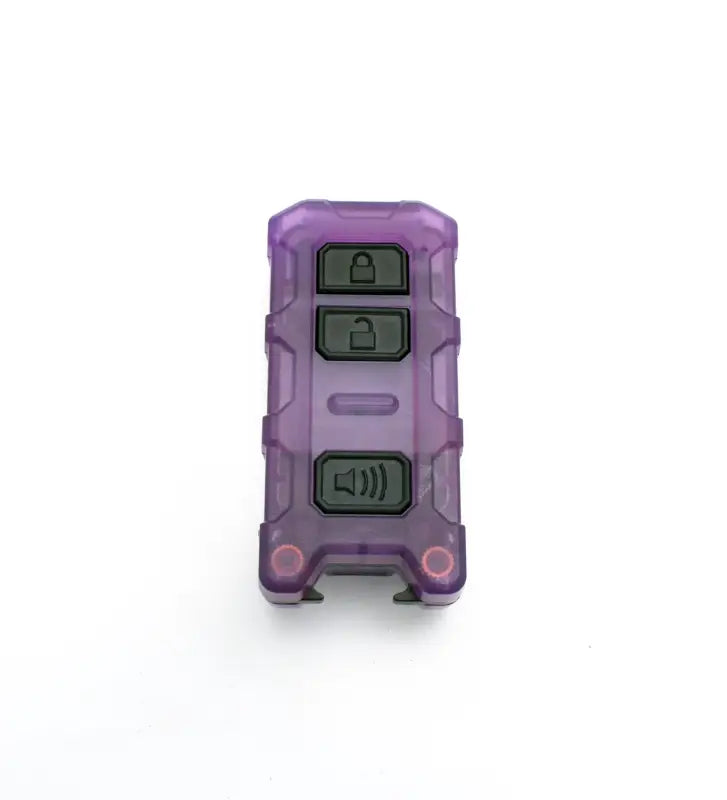 Minimalist Key Fob V2 in translucent purple, featuring a durable design and compatibility with Toyota Tacoma, Tundra, and 4Runner models.