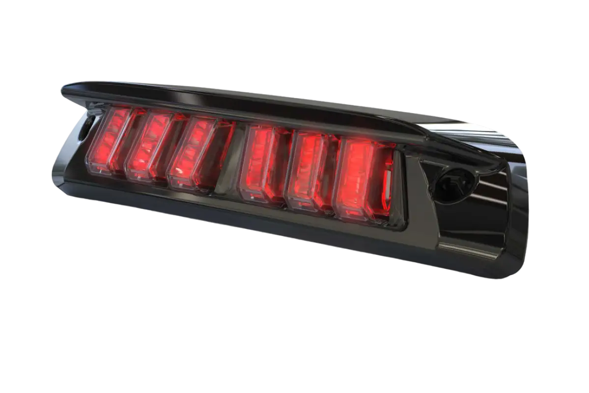 Morimoto X3B LED third brake light with red illumination for Tacoma Access Cab (2005-2023), featuring a sleek black housing.
