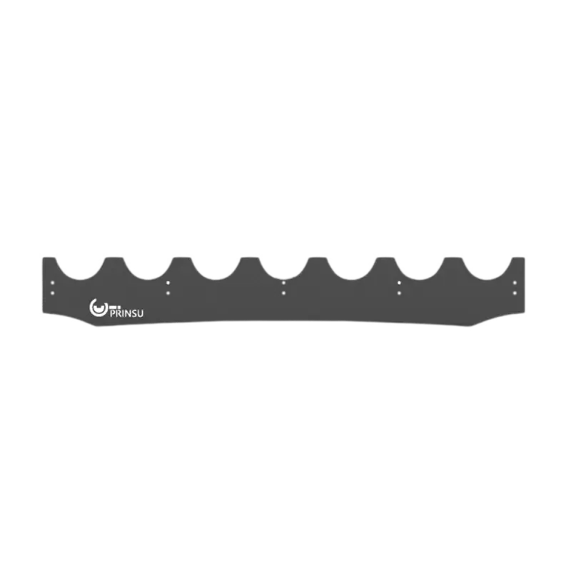 Prinsu LP4 Wind Deflector for Toyota 4Runner (2010-2022) with durable black finish and light cut-out design for roof rack upgrade.
