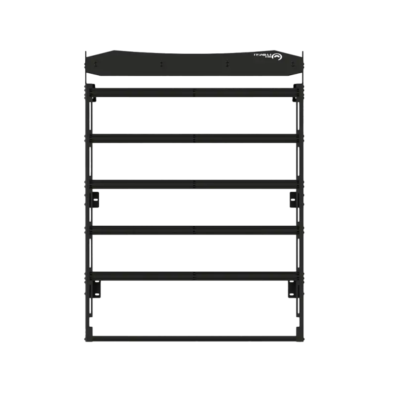 Prinsu Pro Roof Rack for Toyota 4Runner (2010-2023) with durable black finish, featuring multiple crossbars and rigid side rails.