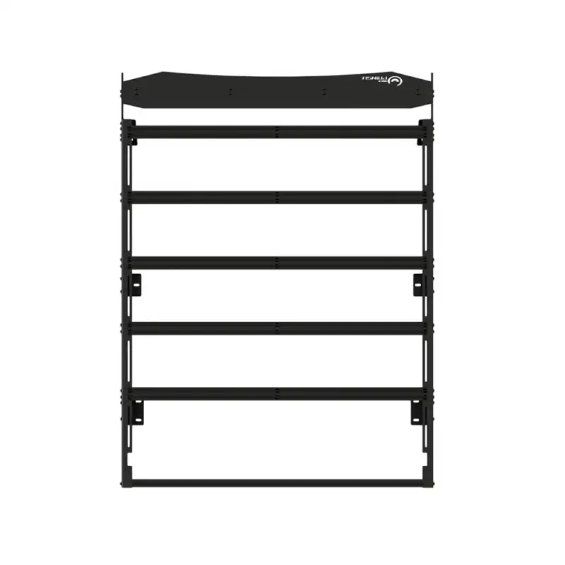 Front view of the Prinsu Pro Roof Rack for Toyota 4Runner, showcasing its no-drill installation and corrosion-resistant design.