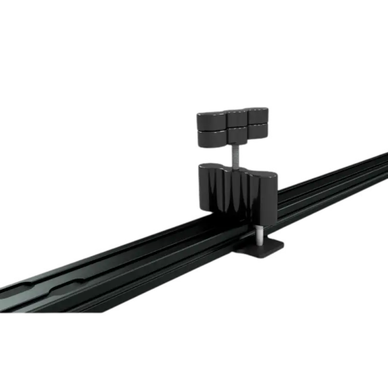 Prinsu RotoPax Mount with dual crossbar configuration, designed for easy installation on roof racks. Powder-coated finish with durable hardware.