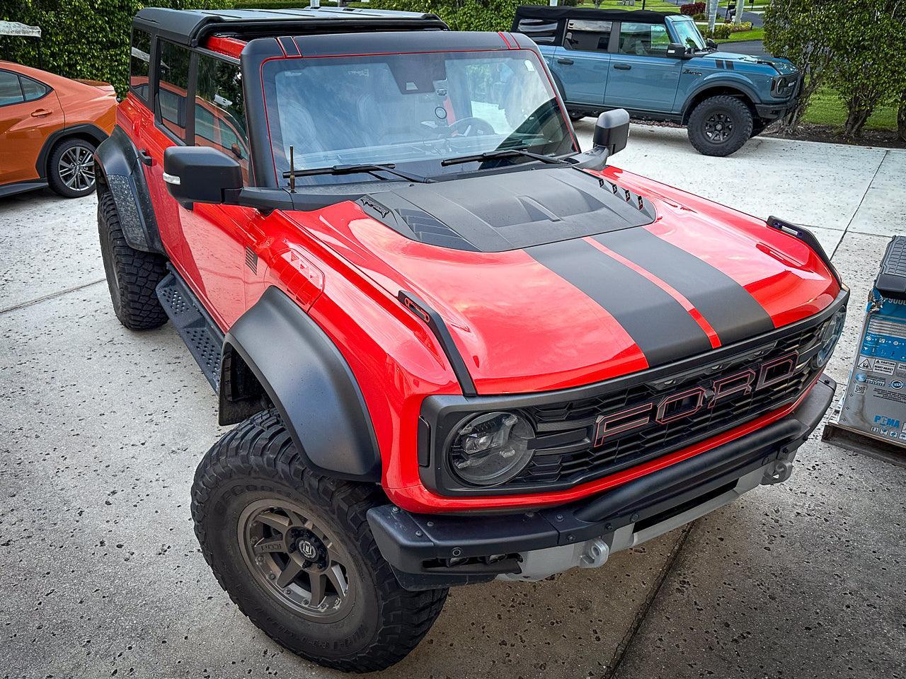 Racing Hood Stripes V1 For 2022+ Bronco Raptor