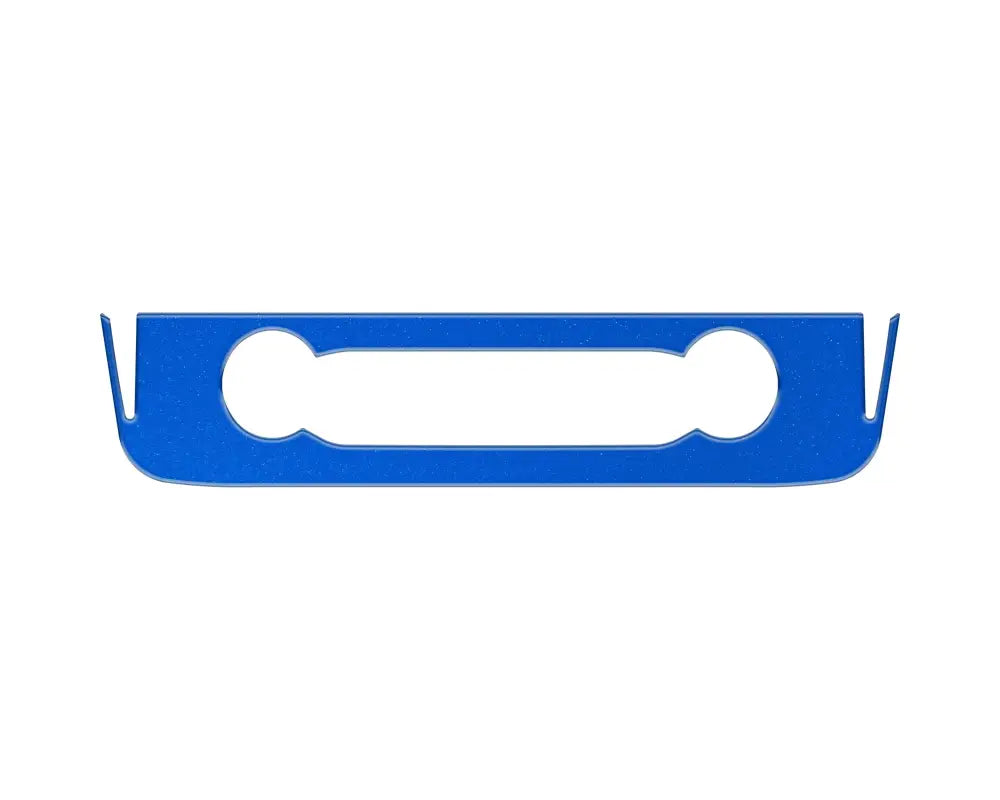 Blue rectangular radio control accent overlay for Ford Maverick 2022-2024