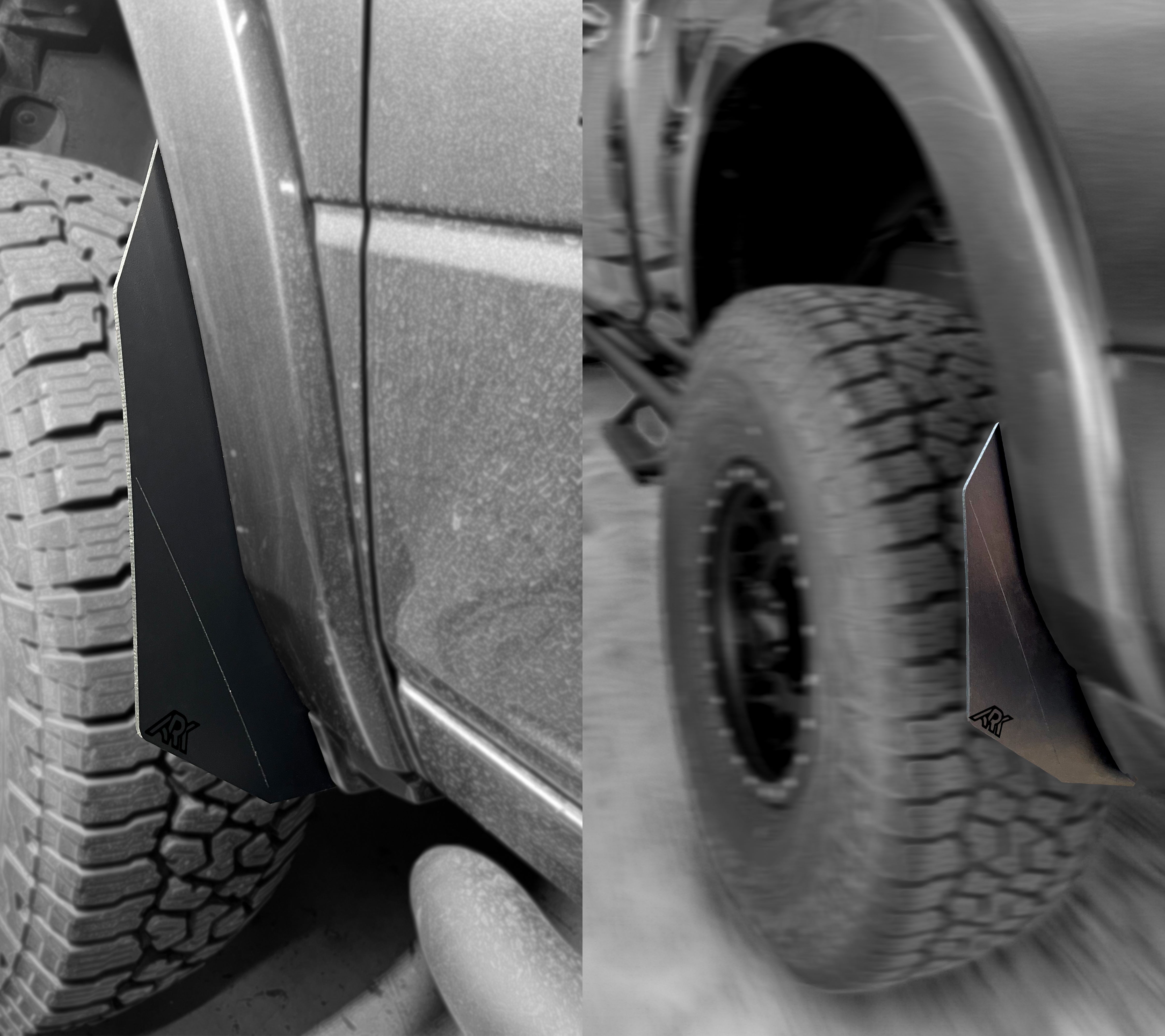 TriXpoly Micro Splash Guards For 2009-2024 Dodge RAM