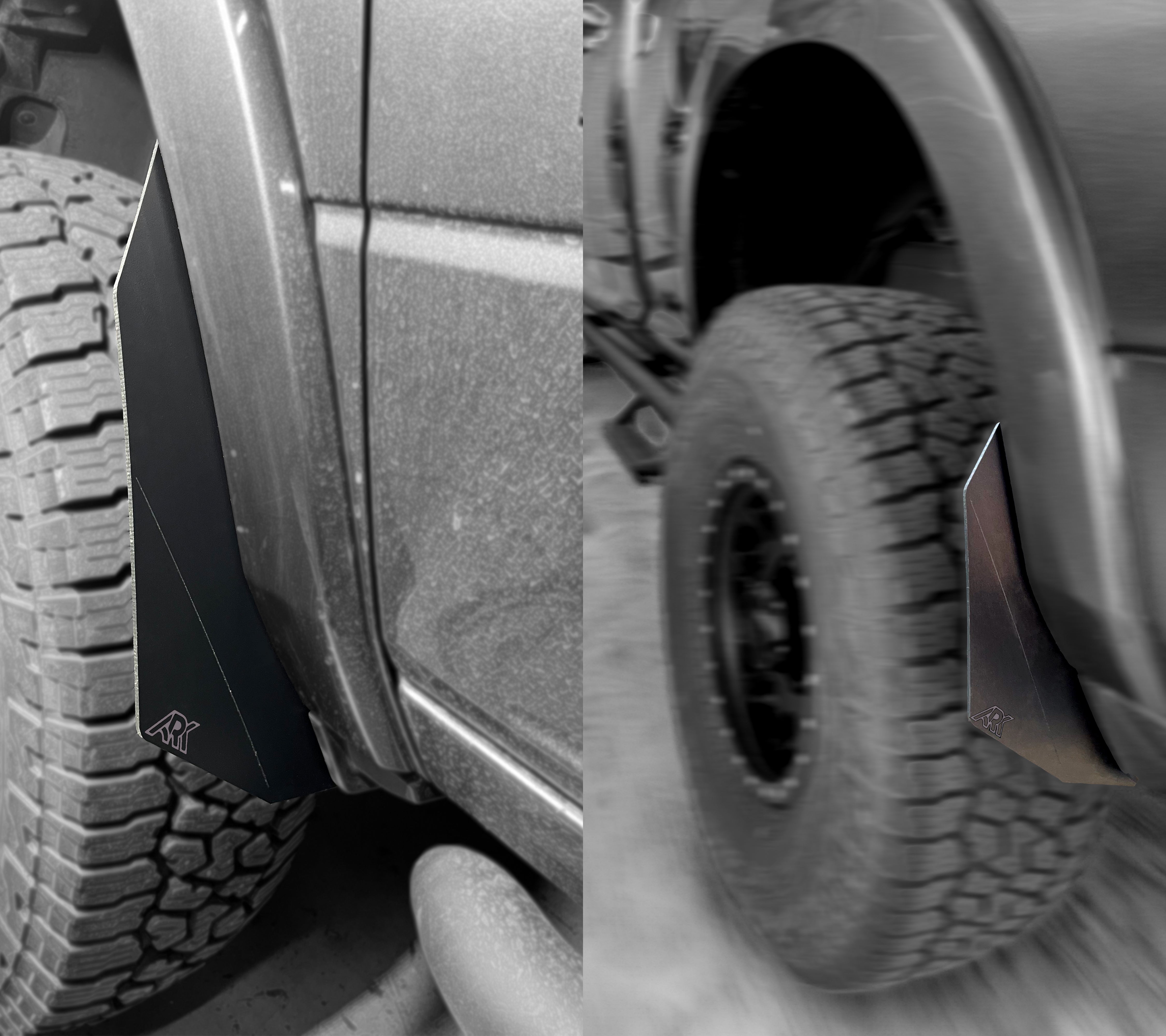 TriXpoly Micro Splash Guards For 2009-2024 Dodge RAM