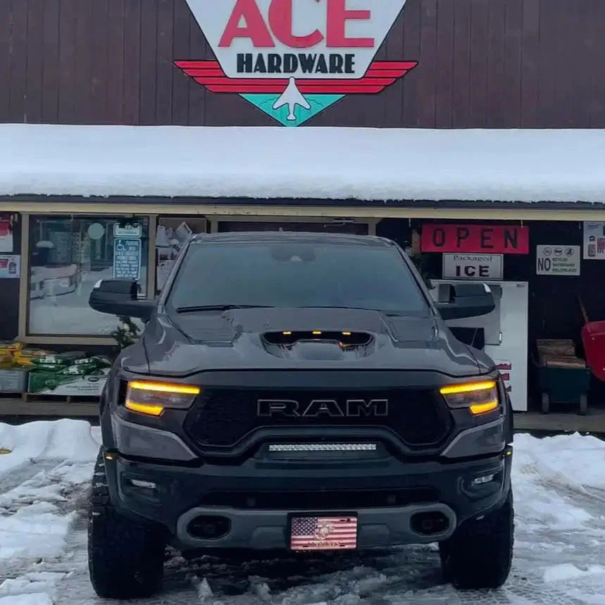 Front Bumper Flush LED Light Bar For 2019-2025 RAM Rebel/TRX/RHO | 100W 12,000 Lumens