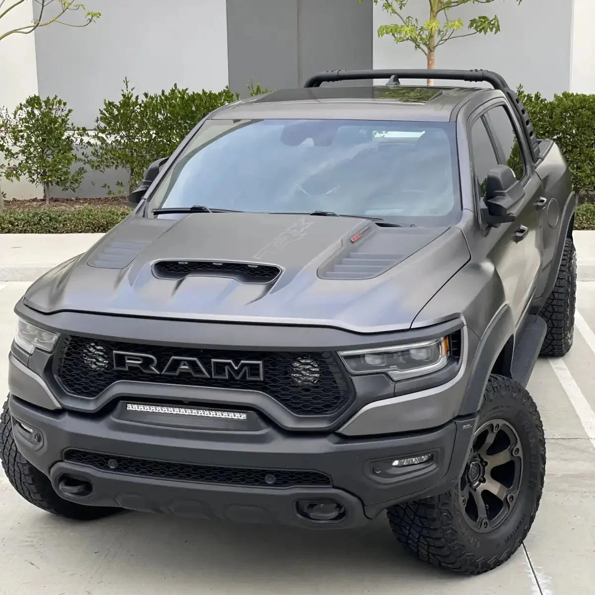 Front Bumper Flush LED Light Bar For 2019-2025 RAM Rebel/TRX/RHO | 100W 12,000 Lumens