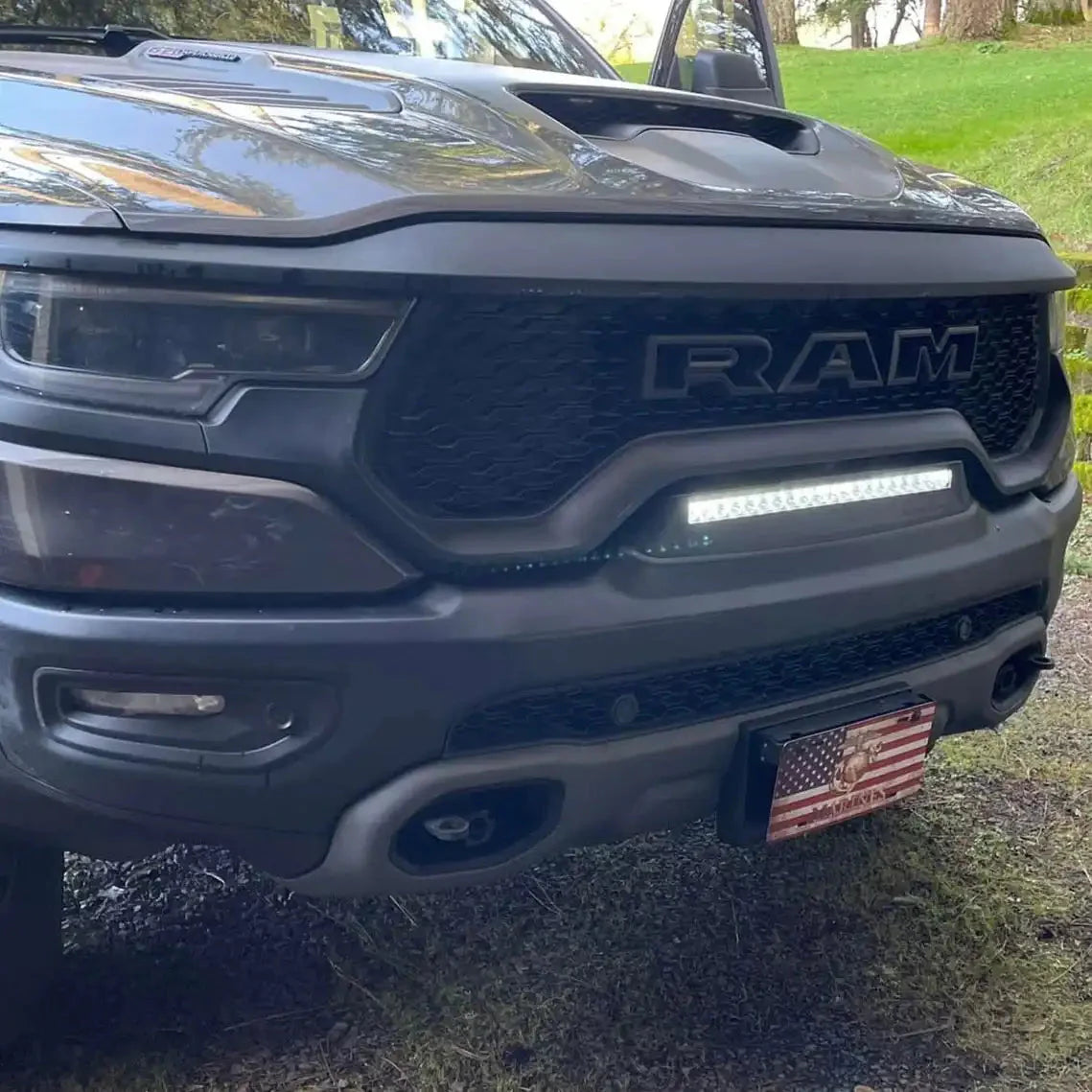 Front Bumper Flush LED Light Bar For 2019-2025 RAM Rebel/TRX/RHO | 100W 12,000 Lumens