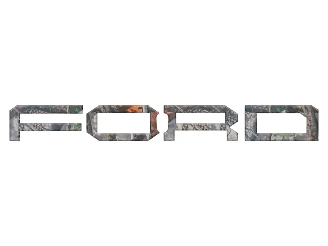 Camouflage Ford logo grille letter overlay for Ford Bronco 2022-2024 front grill