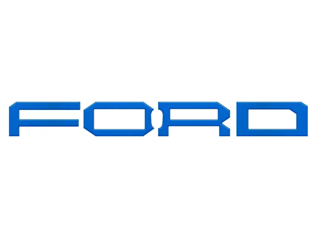 Blue ford bronco grille letter overlays for Raptor Front Grill Letter Overlays fits 2022-2024