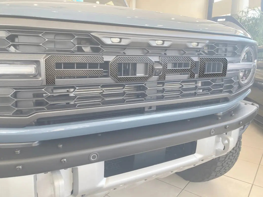 Ford Bronco Raptor grille letter overlays for 2022-2024 models