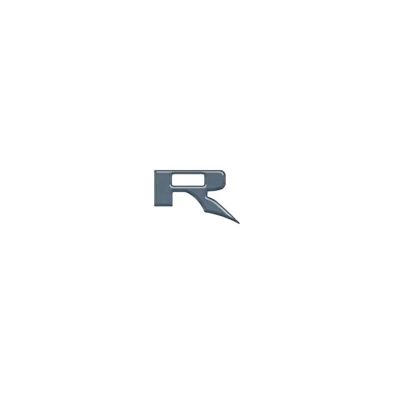 Stylized metallic R emblem insert for Ford F-150 Raptor grille 2022-2024