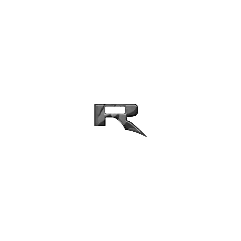 Gray marble R emblem insert for Ford F-150 2022-2024 Raptor grille letter