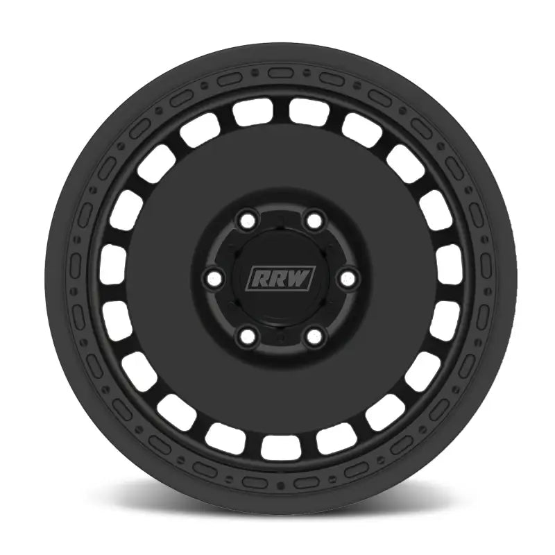 Black off-road wheel from RG3-H Hybrid MonoForged Series with embossed ABS and lug nuts
