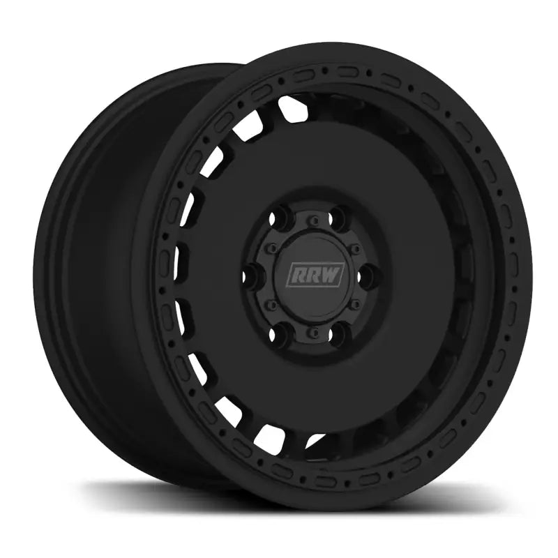 Matte black off-road wheel from RG3-H Hybrid MonoForged Series with embossed ABS finish