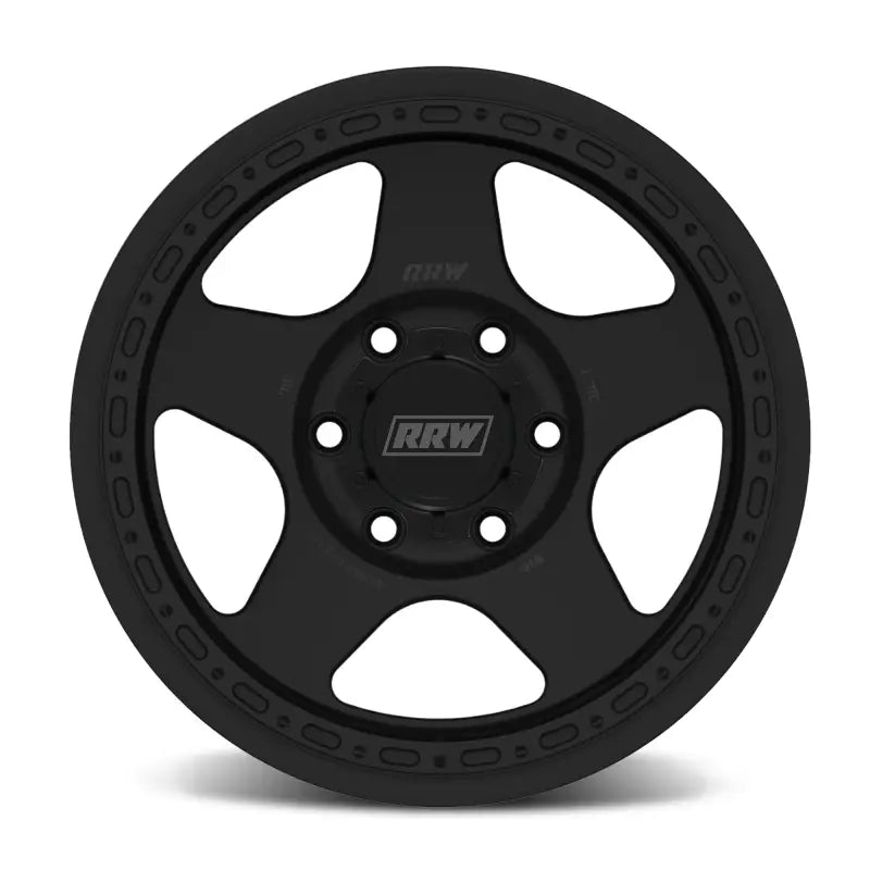 Black five-spoke wheel from RG4-H Hybrid MonoForged Series with embossed ABS finish
